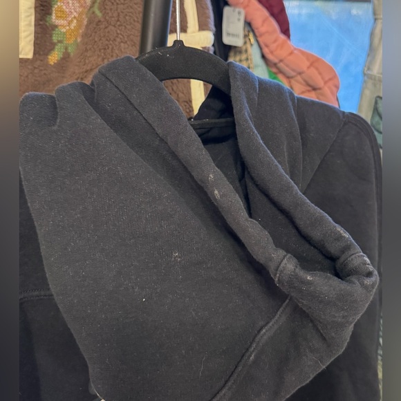 NWOT Free People FP Movement Final Call Buti Logo Hoodie - black white - M *IR* - Picture 10 of 12